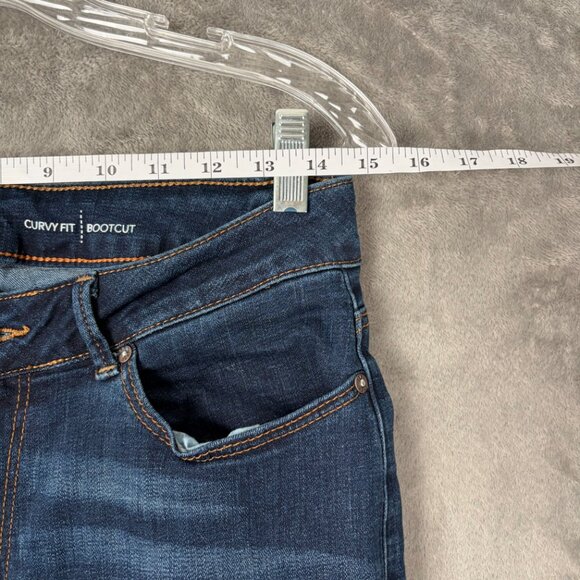 Lee Modern Series Curvy Fit Bootcut Jeans Women's 10 Short Blue Dark Classic Y2K - Picture 4 of 10